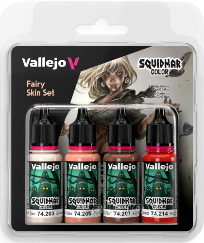 Vallejo: 74.306 - Squidmar Color - Fairy Skin Set